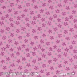 Cotton Printed - Rain Drops In Water Pink