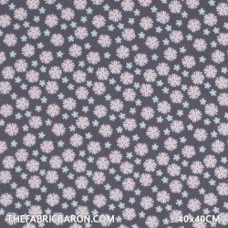 Cotton Printed - Rain Drops In Water Pink