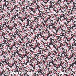 Cotton Printed - Rose Black
