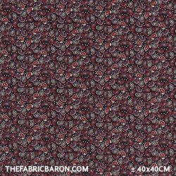 Cotton Printed - Little Paisley Fuchsia