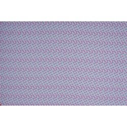 Cotton Printed - Flower With Dot Petrol
