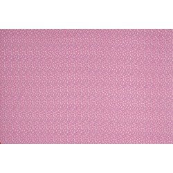 Cotton Printed - Flower With Pink Petrol
