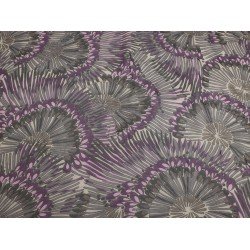 Silk Transparent Printed Circle - Purple/Gray