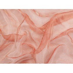 Silk Transparent Stripe - Red