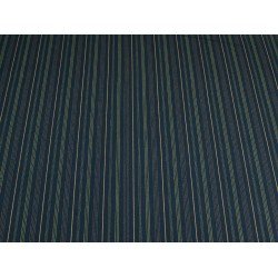 Cotton Twill Striped - Navy/Beige/Green