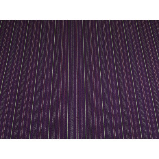 Cotton Twill Striped -  Mauve/Lime/Lipstick
