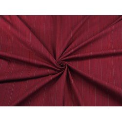 Cotton Twill Striped - Wine Red/Bottle Green/Beige