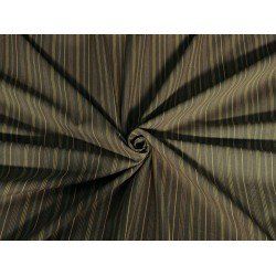 Cotton Twill Striped - Dark Olive/Orange/Yellow