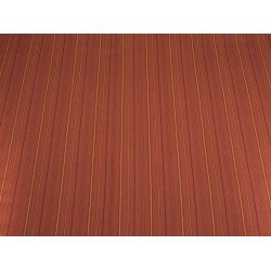 Cotton Twill Striped - Brique/Bottle Green/Yellow