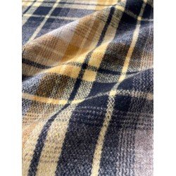 Checked Fabric - Black/Grey/Beige