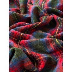 Checked Fabric - Red/Green/Cobalt