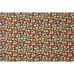Children's Fabric - Elephants Brown 