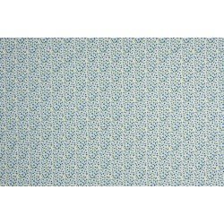 Children's Fabric - Field of Flowers Cobalt Green