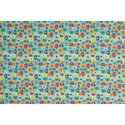 Children's Fabric - Fox Bear Deer Beige