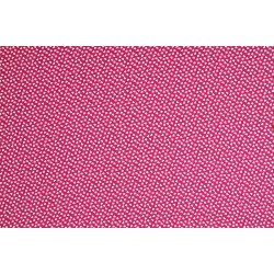 Children's Fabric - Hearts Fuchsia White