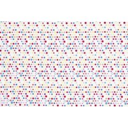 Children's Fabric - Multi Bulbs White