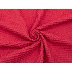 Waffle cotton - Red