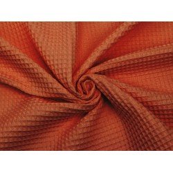 Waffle cotton - Brique