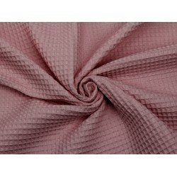 Waffle Cotton - Dark Old Pink