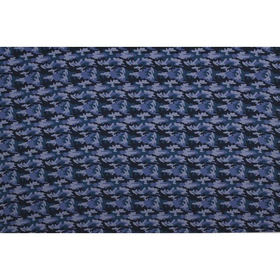 Jersey Printed Smooth - Camouflage Marine Jeans