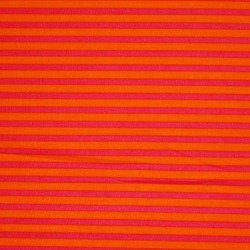 Cotton Stripes - Fuchsia Orange 5mm