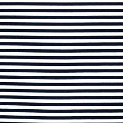 Cotton Stripes - Navy White 5mm