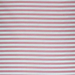 Cotton Stripes - Pink White 5mm
