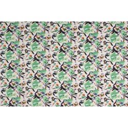 Cotton Satin Fabric - Confetti Grass Green