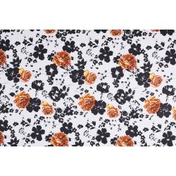 Cotton Satin Fabric - Rose Ochre