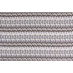Cotton Satin Fabric - Herringbone Brown Ecru Ochre