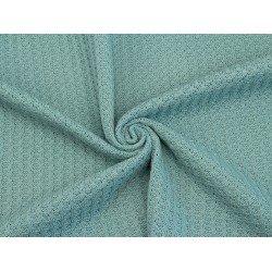 Waffle Cotton Knitted - Sea Green