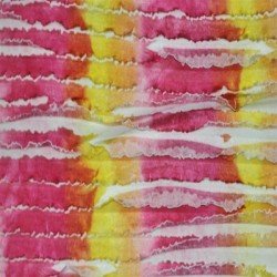 Ruffle Jersey Flower Power Stripes