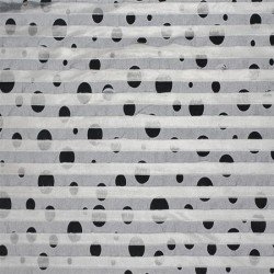 Ruffle Jersey Dots Grey