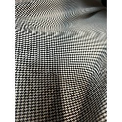 Pied De Poule Stretch - Black White