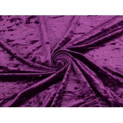 Stretch Velvet  - Eggplant