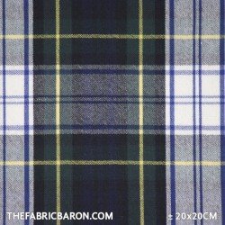 Scottish Tartan - Green White Yellow