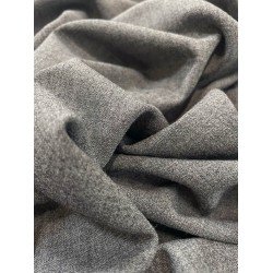 Polyester/Wool Fabric - Silver/Gray