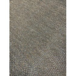Knitted Mesh Cable Motif - Brown