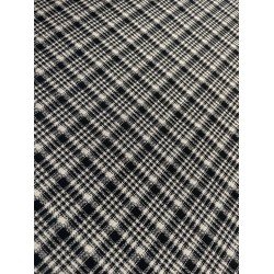 Checked Fabric - Black/Beige