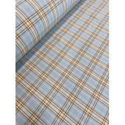 Checked Fabric - Blue