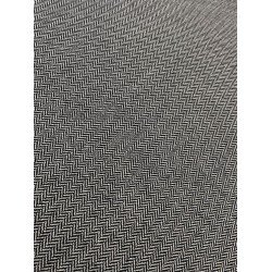 Herringbone Fabric - Black/White