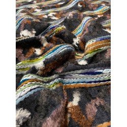 Wool Boucle - Mexican/Blue/Brown/Pink