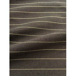 Linen Fabric - Striped Brown