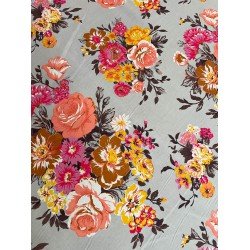 Printed Cotton Fabric - Flowers