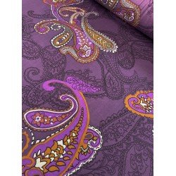 Printed Cotton - Purple Bandana