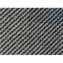 Tweed Fabric Diagonal - Black/White