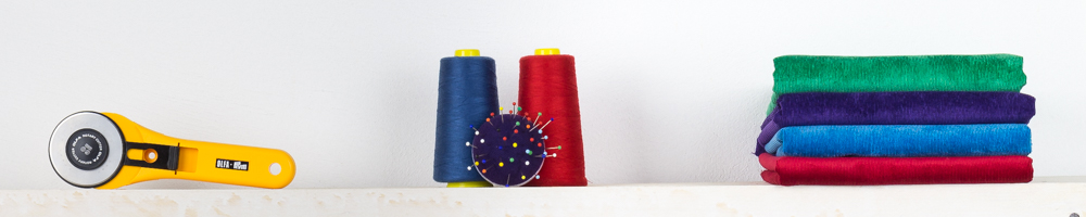 corduroy fabric on a shelf